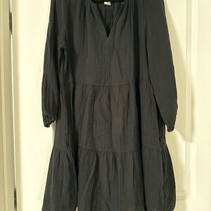 GAP Black Long Sleeve Dress